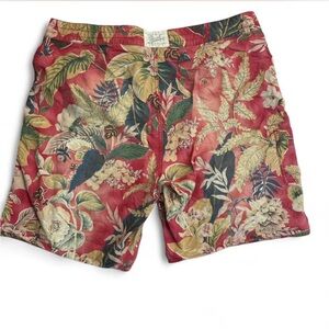 Vintage Ralph Lauren rugby red floral swim trunks